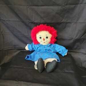 vintage raggedy ann doll with‎ Button Eyes